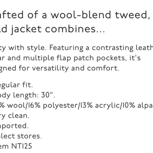 Madewell Gray Tweed Utility Jacket with Black Collar - Picture 8 of 8